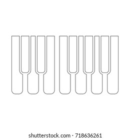 piano keyboard icon