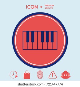Piano keyboard icon