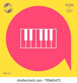Piano keyboard icon