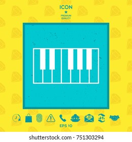 Piano keyboard icon