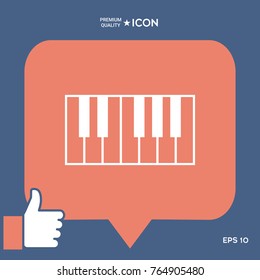 Piano keyboard icon