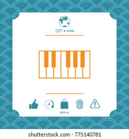 Piano keyboard icon
