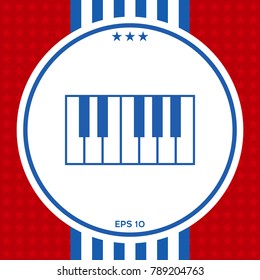 Piano keyboard icon