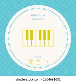 Piano keyboard icon. Graphic elements for your design
