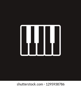 piano keyboard icon. piano keyboard vector design. sign design