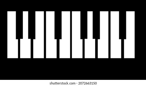 piano keyboard icon. piano keyboard vector design. sign design.eps