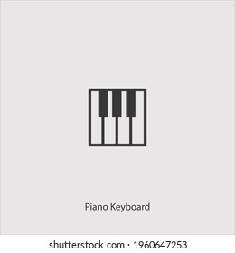 piano keyboard icon vector icon.Editable stroke.linear style sign for use web design and mobile apps,logo.Symbol illustration.Pixel vector graphics - Vector