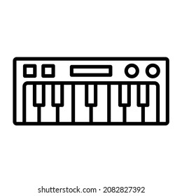 Piano keyboard icon vector image. Can also be used for web apps, mobile apps and print media.