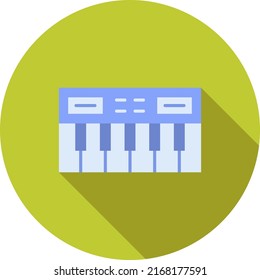 Icono de teclado piano imagen vectorial. También se puede usar para Noticias y Multimedia. Adecuado para aplicaciones móviles, aplicaciones web y medios impresos.