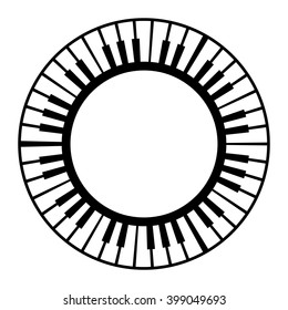 Piano Keyboard Musical Instrument vector icon