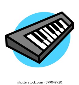 Piano Keyboard Musical Instrument vector icon