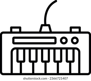 Piano Keyboard Pixel Perfect Detail Icon