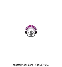 Piano keyboard template illustration vector design