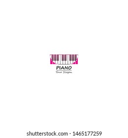 Piano keyboard template illustration vector design