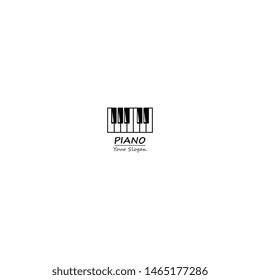 Piano keyboard template illustration vector design