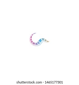 Piano keyboard template illustration vector design