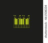 piano keyboard, vector