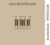piano keyboard, vector