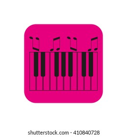 piano keyboard, vector