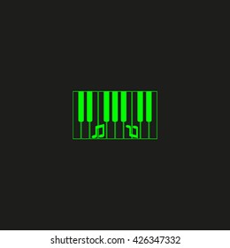 piano keyboard, vector