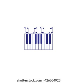 piano keyboard, vector