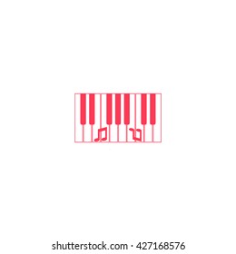 piano keyboard, vector
