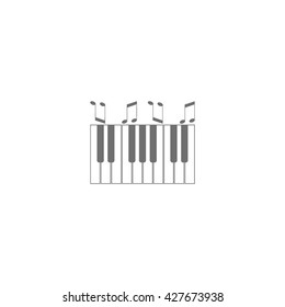 piano keyboard, vector
