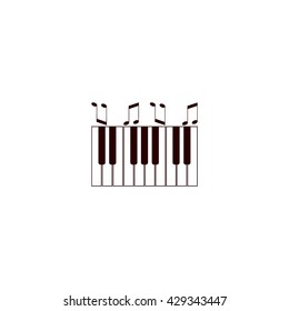 piano keyboard, vector
