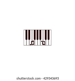 piano keyboard, vector