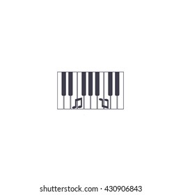 piano keyboard, vector