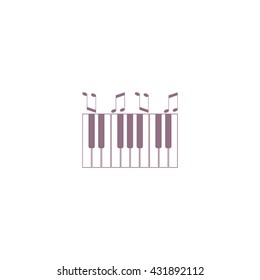 piano keyboard, vector