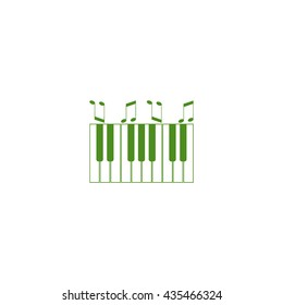 piano keyboard, vector