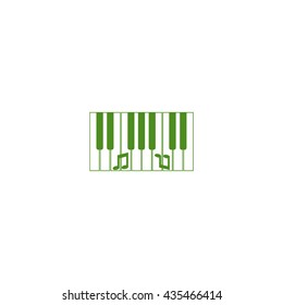 piano keyboard, vector