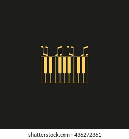 piano keyboard, vector