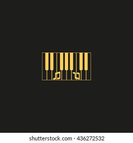piano keyboard, vector