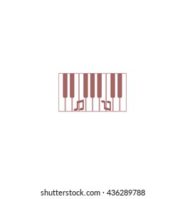 piano keyboard, vector
