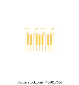 piano keyboard, vector