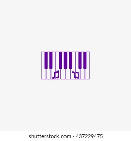 piano keyboard, vector