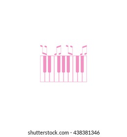 piano keyboard, vector