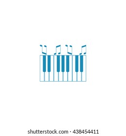 piano keyboard, vector