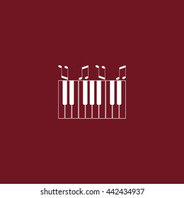 piano keyboard, vector