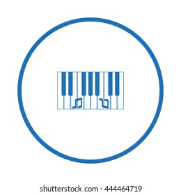 piano keyboard, vector
