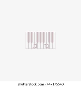 piano keyboard, vector