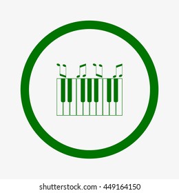 piano keyboard, vector