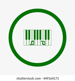 piano keyboard, vector