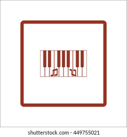 piano keyboard, vector