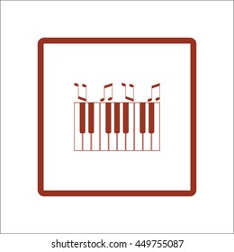 piano keyboard, vector