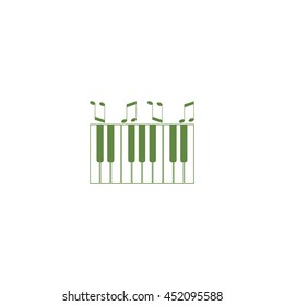 piano keyboard, vector