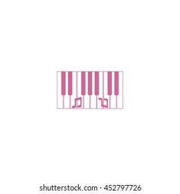 piano keyboard, vector