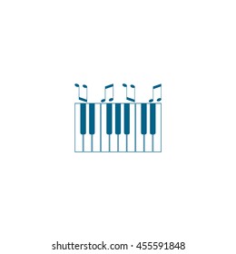 piano keyboard, vector